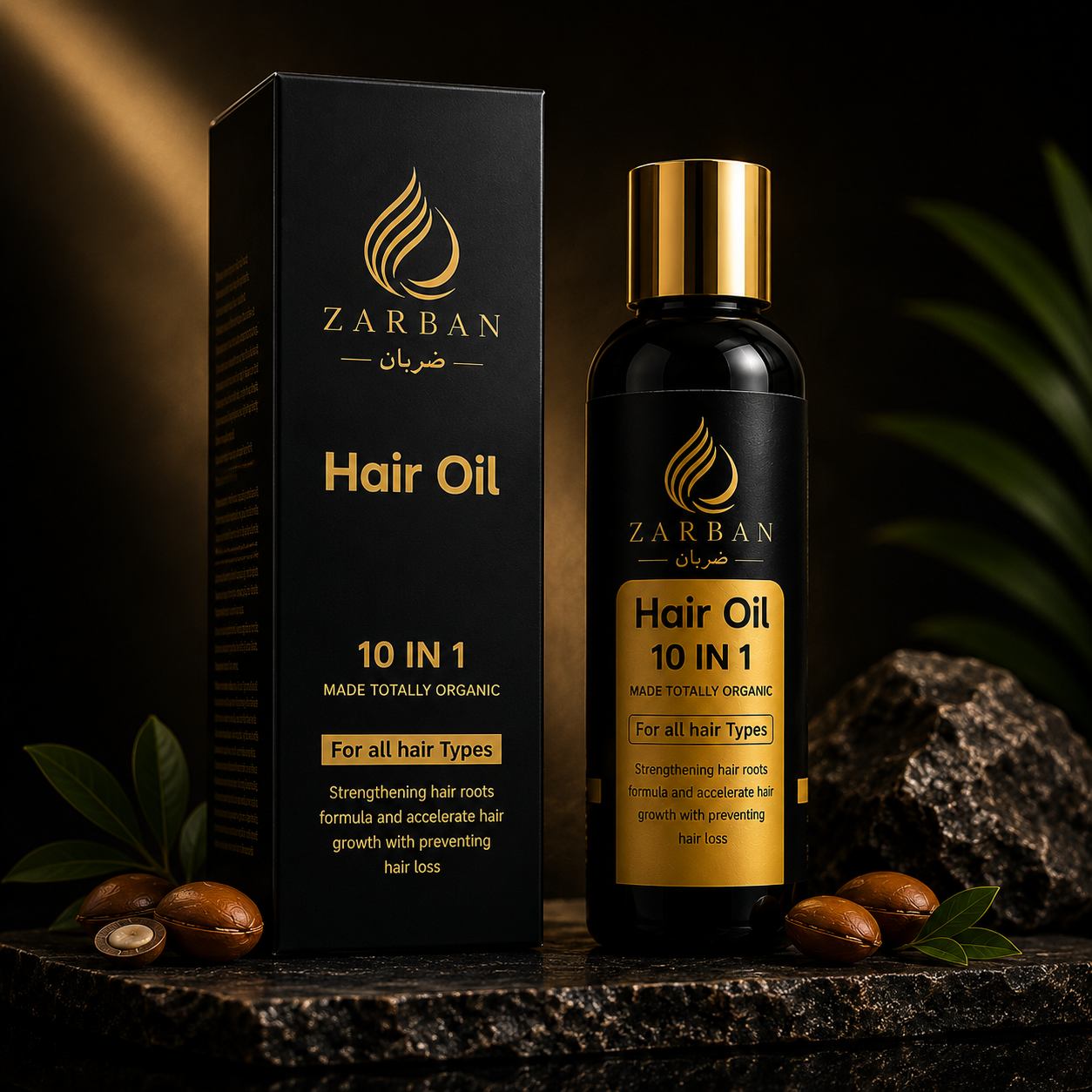 Zarban Hair Oil — Stop Hair Fall & Strengthen Roots Naturally (100% Herbal Formula)